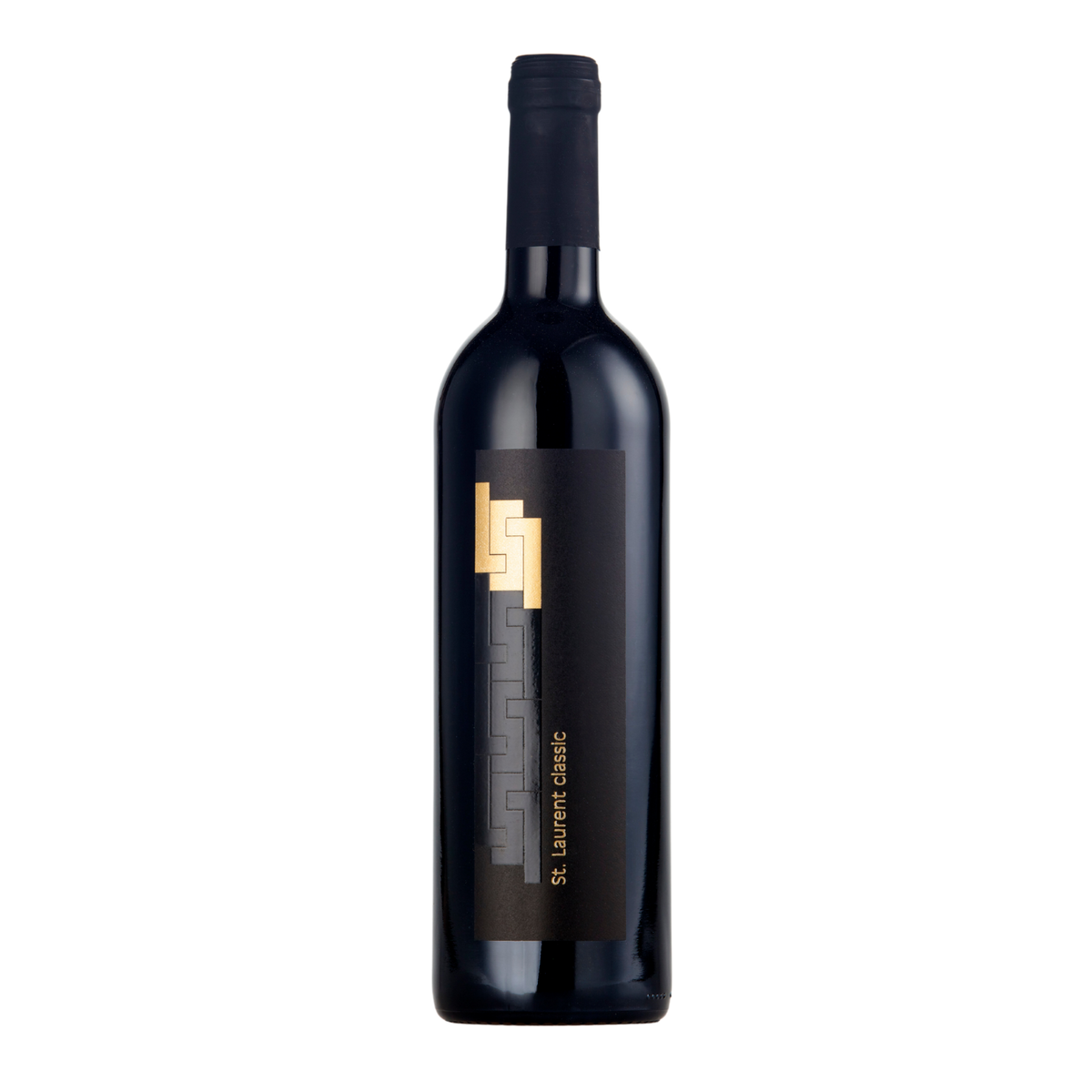 Flasche St. Laurent classic mit goldenem Lang-Monogramm