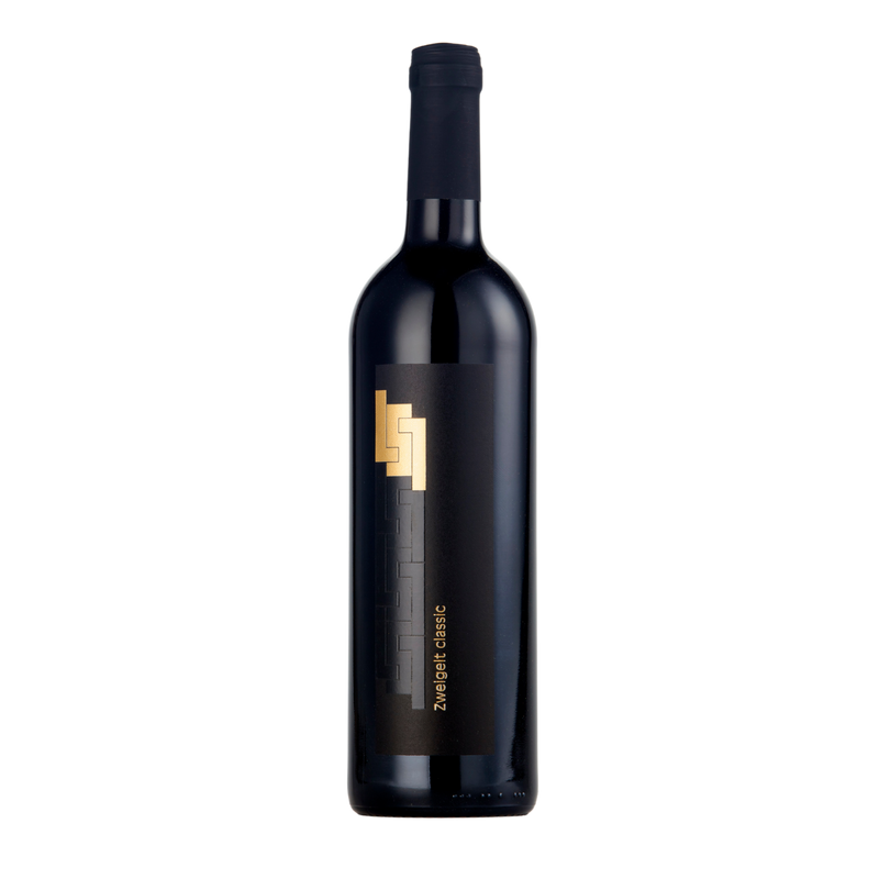 Flasche Zweigelt classic mit goldenem Lang-Monogramm